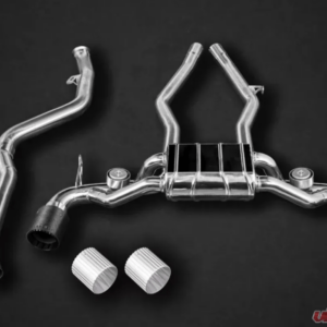 Capristo Exhaust Valved Catback Exhaust E2P Silver for Toyota Supra A90 2020-2024 - Silver
