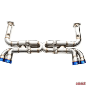 Porsche 911 (996) Turbo/S 2000-2006 iPE SS Valvetronic Muffler with Cat Pipe & Chrome Tips